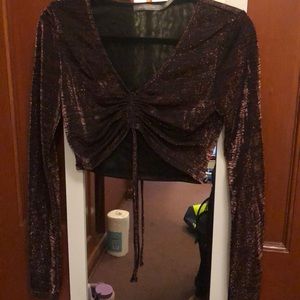 Urban outfitters long sleeve synched top